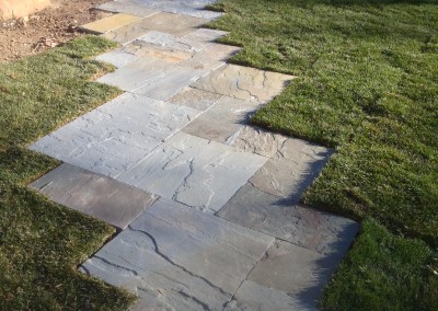 Angular Stone Walkway