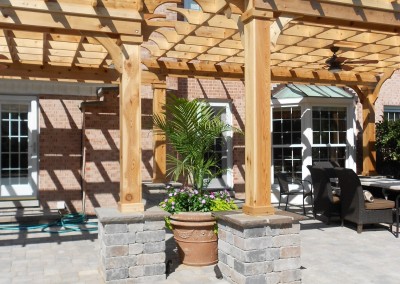 Cedar Pergola with Columns