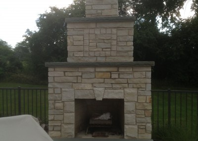 Fon Du Lac Stone Fireplace