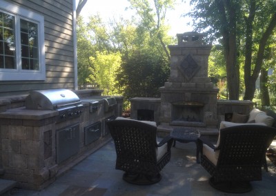 Outdoor Kitchen Fireplace