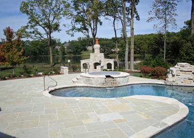 Pool and Fireplace