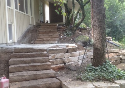 Snapped Stone Steps