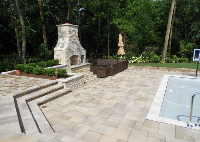 Pool Surround w/ Fireplace