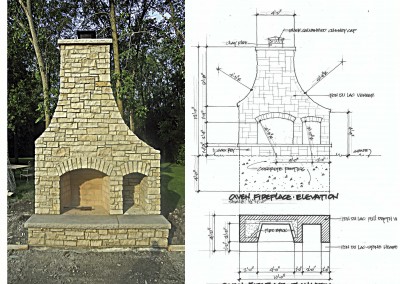 Owen Fireplace Plan and Finished Product