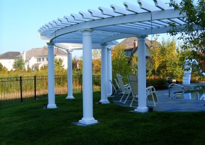 White Pergola w/ Columns